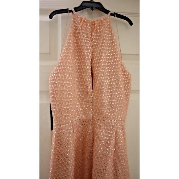 Aidan x Aidan Mattox MN1E207037 Women's Sz 2 Rose Quart Halter Midi Dress $265 - Picture 7 of 13